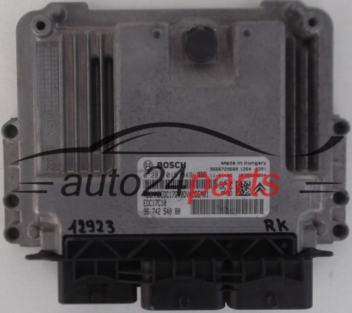CENTRALITA DE MOTOR  CITROEN PEUGEOT 1.4 HDI BOSCH 0 281 015 849, 0281015849, 96 742 540 80, 9674254080 