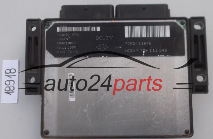 KOMPUTER STEROWNIK SILNIKA RENAULT CLIO KANGOO 1.9 D LUCAS R04010030F, 7700114876, HOM 7 700 111 549, HOM7700111549, 7700111549