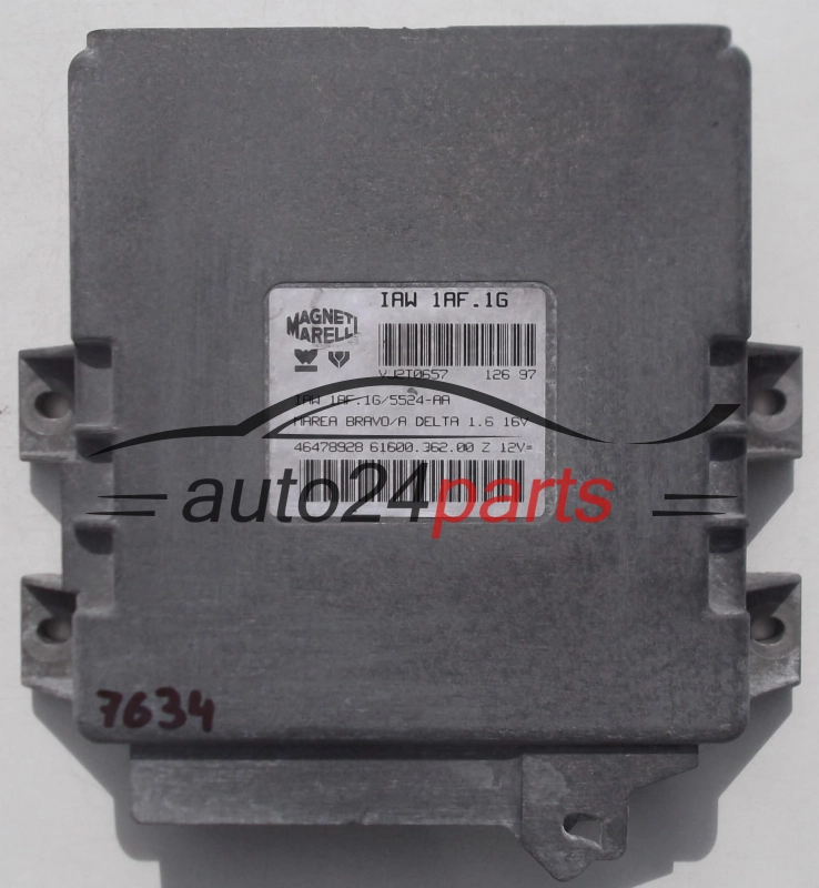 KOMPUTER STEROWNIK SILNIKA FIAT BRAVO BRAVA MAREA LANCIA DELTA 1.6 IAW1AF.1G, IAW 1AF.1G/5527-AC 46534303 6160036201, 61600.362.01 