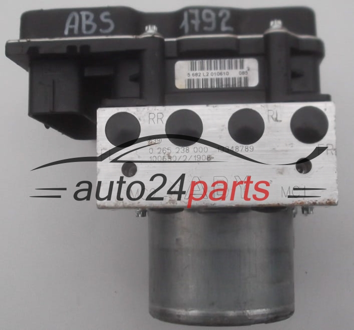 ABS PUMPE BLOCK HYDRAULIKPUMPE STEUERGERAT  OPEL MERIVA 1.7 CDTI BOSCH 0 265 238 000,  13348789, 0 265 950 820