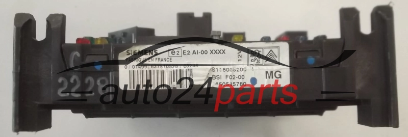 CENTRALKA MODUL STEROWNIK KOMFORTU BSI CITROEN 1.4 HDI SIEMENS S118085200 I , S118085200I, 9650585780
