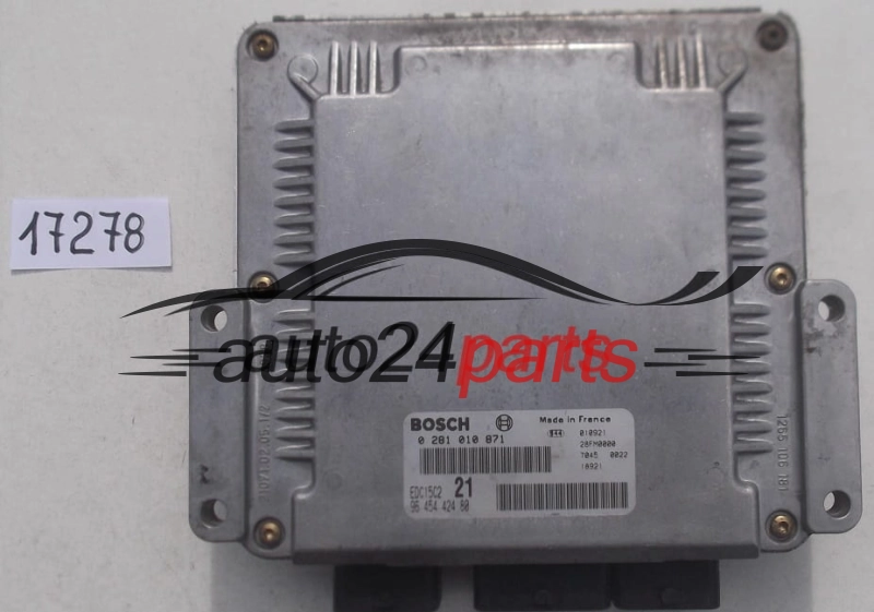 CALCULATEUR MOTEUR CITROEN XSARA 2.0 HDI BOSCH 0 281 010 871,  96 454 424 80