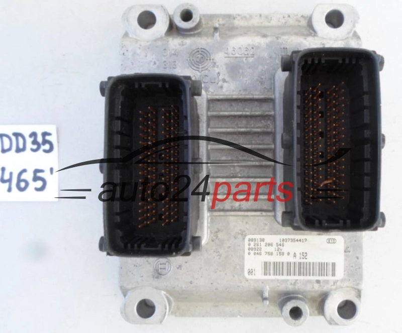 CENTRALITA DE MOTOR FIAT PUNTO 1.2 BOSCH 0 261 206 546, 0261206546, 0 046 758 158 0