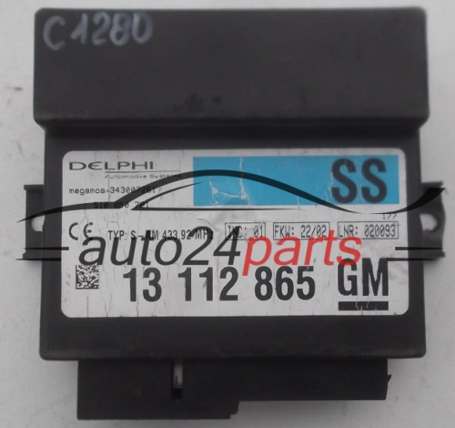 CENTRALKA MODUL STEROWNIK CENTRALNEGO ZAMKA TURVERRIEGELUNG OPEL ZAFIRA A, 13 112 865, 13112865, 343007261 SS, 510 050 781, 510050781