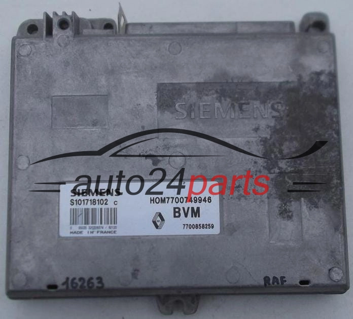 KOMPUTER STEROWNIK SILNIKA RENAULT CLIO 1.4, SIEMENS S101718102 C