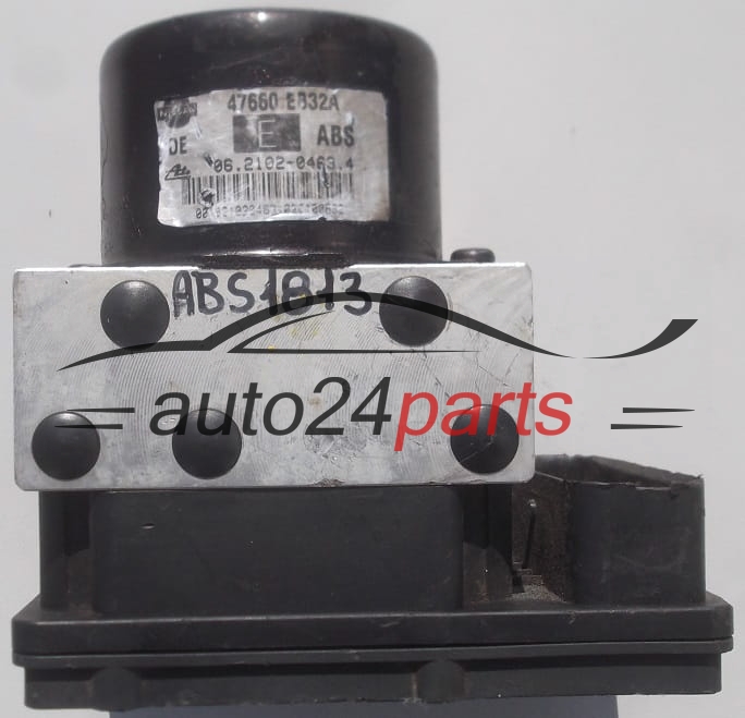 POMPE HYDRAULIQUE ET CALCULATEUR d'ABS NISSAN NAVARA 47660 EB32A,  ATE 06.2102-0463.4,  06.2109-0332.3
