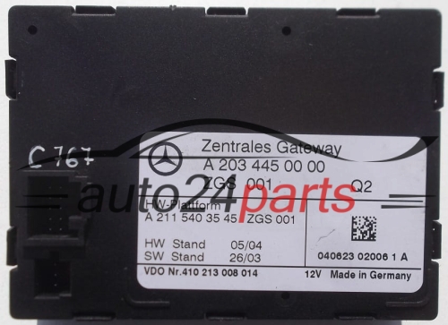 CENTRALKA MODUL CENTRALNEGO ZAMKA MERCEDES W203 A 203 445 00 00, A2034450000, A 211 540 35 45, A2115403545, 410 213 008 014, 410213008014 -