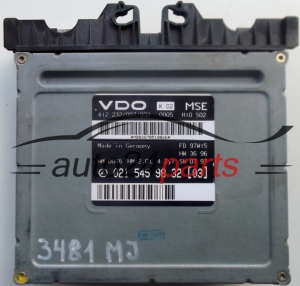 KOMPUTER STEROWNIK SILNIKA MERCEDES W210 E-KLASS E200 A0215459832, 0215459832, 021 545 98 32, 412 232/007/002, 412232007002