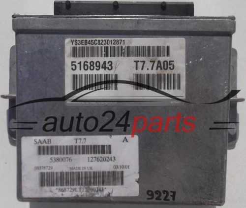  KOMPUTER STEROWNIK SILNIKA SAAB 9-5, 5168943, 5380076, T77A05