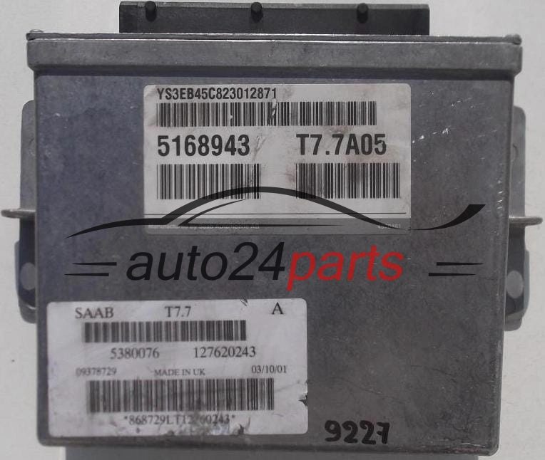  KOMPUTER STEROWNIK SILNIKA SAAB 9-5, 5168943, 5380076, T77A05