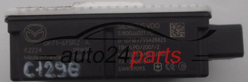 CENTRALKA MODUL STEROWNIK ZAMKA MAZDA S180036021, DF71-675RZ-A, 5WK49093