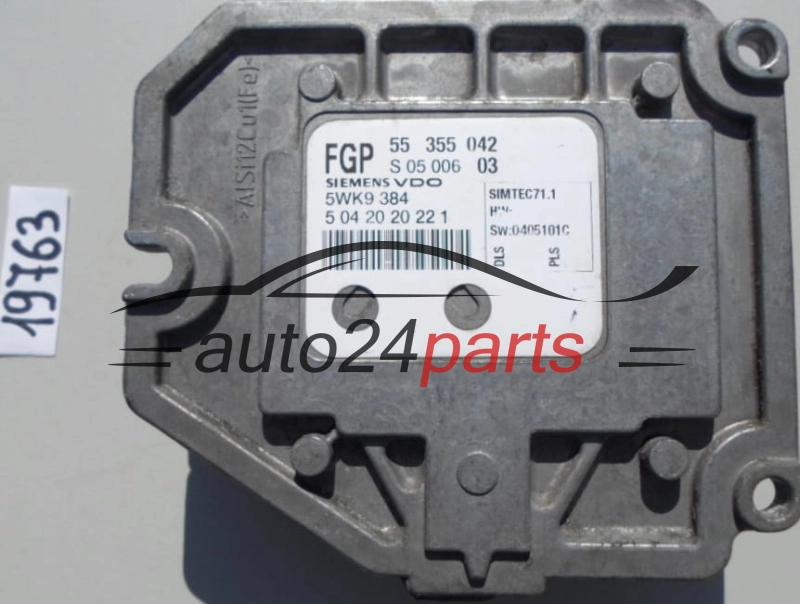 KOMPUTER STEROWNIK SILNIKA OPEL MERIVA 1.8 SIEMENS 5WK9 384, 5WK9384, 55 355 042, 55355042
