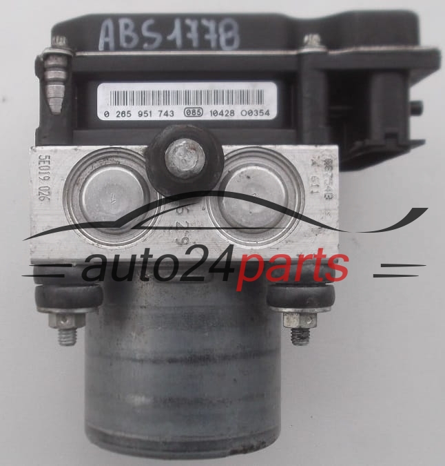 BOMBA HIDRAULICA Y CENTRALITA ABS NISSAN QASHQAI BOSCH 0 265 251 854,  47660 BR00C,  0 265 951 743