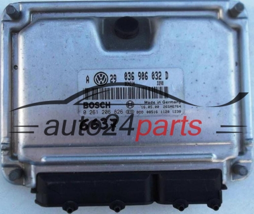 KOMPUTER STEROWNIK SILNIKA VW VOLKSWAGEN GOLF 1.4 AXP 036906032D, 036 906 032 D, BOSCH 0261206826, 0 261 206 826
