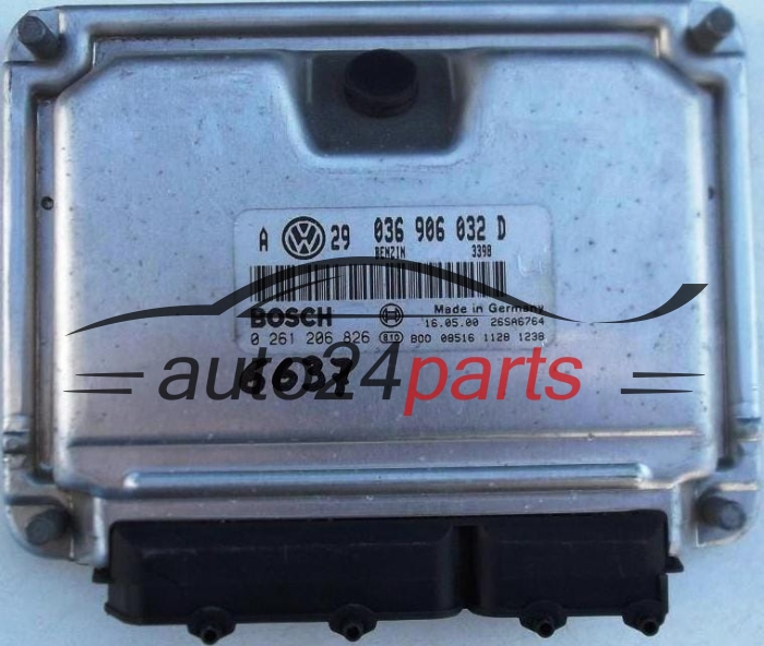 KOMPUTER STEROWNIK SILNIKA VW VOLKSWAGEN GOLF 1.4 AXP 036906032D, 036 906 032 D, BOSCH 0261206826, 0 261 206 826
