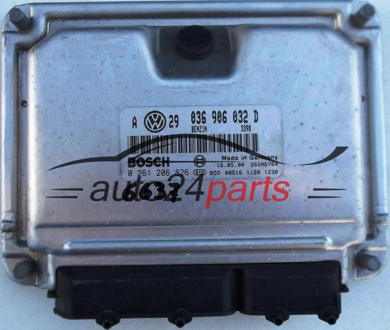 KOMPUTER STEROWNIK SILNIKA VW VOLKSWAGEN GOLF 1.4 AXP 036906032D, 036 906 032 D, BOSCH 0261206826, 0 261 206 826