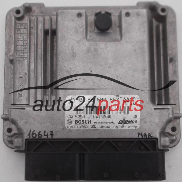 KOMPUTER STEROWNIK SILNIKA OPEL INSIGNIA 2.0 CDTI BOSCH 0 281 018 081