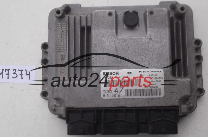 KOMPUTER STEROWNIK SILNIKA PEUGEOT 307 1.4 HDI BOSCH 0 281 010 390, 0281010390, 96 471 581 80, 9647158180