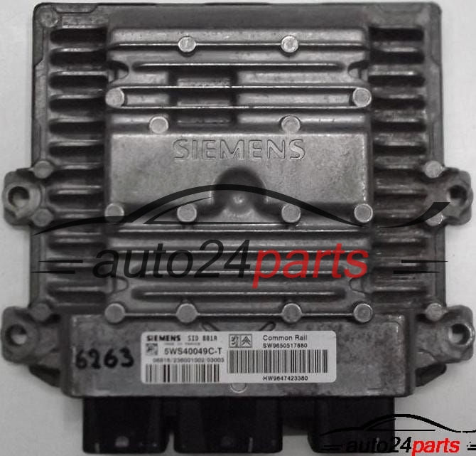 MOTORSTEUERGERÄT ECU STEUERGERAT CITROEN BERLINGO 2.0 HDI 5WS40049C-T