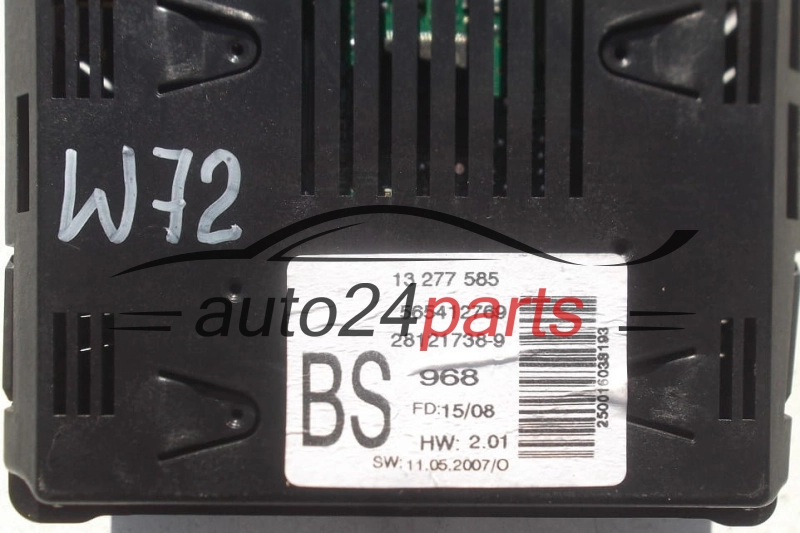WYŚWIETLACZ RADIA CIEKŁOKRYSTALICZNY OPEL VECTRA C GM 13 277 585 BS, 13277585BS, 13277585