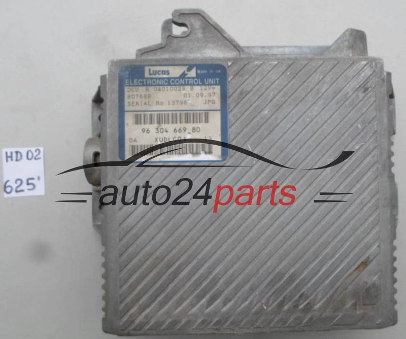KOMPUTER STEROWNIK SILNIKA PEUGEOT 406 2.1 TD 9630466980 XUDLC01 R04010028A -