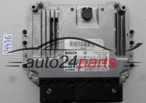 KOMPUTER STEROWNIK SILNIKA KIA PICANTO 1.1 CRDI BOSCH 0281012633, 0281 012 633, X2, 39107-2A010, 391072A010, 39101-2A010, 391012A010, 60SA4T2EI01S 