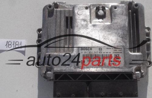 KOMPUTER STEROWNIK SILNIKA OPEL ASTRA H 1.7 CDTI Z17DTH BOSCH 0 281 011 943, 0281011943, GM 55 556 829 ZH, 55556829 ZH, ISUZU 8973785710