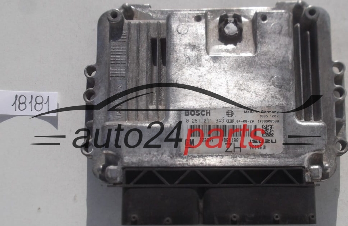 KOMPUTER STEROWNIK SILNIKA OPEL ASTRA H 1.7 CDTI Z17DTH BOSCH 0 281 011 943, 0281011943, GM 55 556 829 ZH, 55556829 ZH, ISUZU 8973785710
