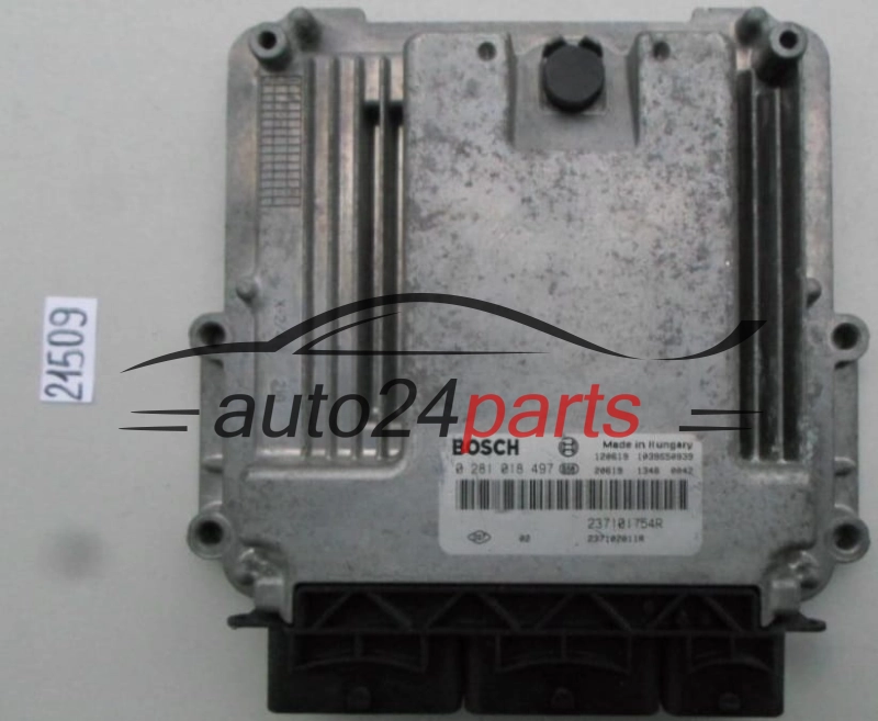 KOMPUTER STEROWNIK SILNIKA RENAULT TRAFIC 2.0 HDI BOSCH 0 281 018 497, 0281018497, 237101754R, 237102011R