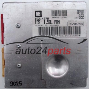 KOMPUTER STEROWNIK SILNIKA OPEL CORSA, ASTRA, TIGRA, FIAT TEMPRA, LANCIA 1.6, 16214279 BPKA, 16214279BPKA, 159 1.58L MAN, 159158LMAN - 9025, 9011, 9012