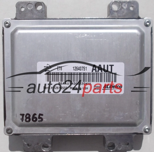 KOMPUTER STEROWNIK SILNIKA OPEL ASTRA J, 12640751, AAUT, 86AAUTK00222DKVL, 12616532