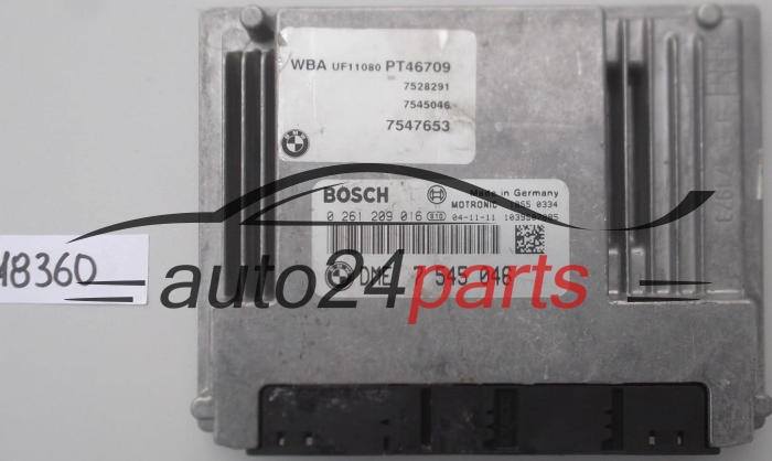 KOMPUTER STEROWNIK SILNIKA BMW E87 BOSCH 0 261 209 016, 0261209016, DME 7 545 046, DME7545046, 7545046, ME9.2