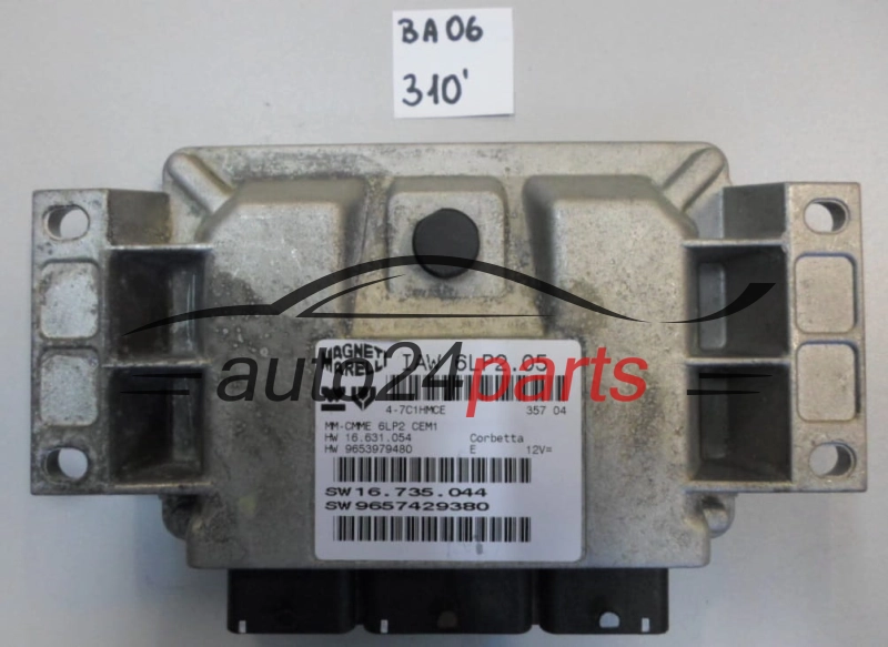 KOMPUTER STEROWNIK SILNIKA CITROEN PEUGEOT IAW 6LPC.05, IAW6LPC05, 9657429380 
