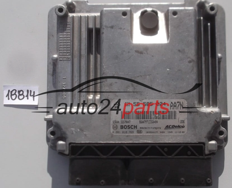 KOMPUTER STEROWNIK SILNIKA OPEL ASTRA J 2.0 CDTI BOSCH 0 281 018 769, 0281018769, 55 585 024, 55585024
