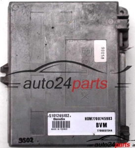 ECU CENTRALITA DE MOTOR RENAULT 25 TXI 2.0, S101265102 A, S101265102A, HOM7700745983, 77007459983 