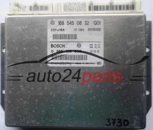 STEUERGERAT ABS ESP+HBA MERCEDES W168 A1685450832, 1685450832, A 168 545 08 32 BOSCH 0265109606, 0 265 109 606