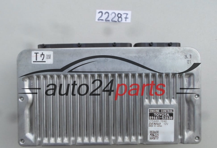 CALCULATEUR MOTEUR TOYOTA LEXUS 89661-53S30, 8966153S30, 275600-7040, 2756007040