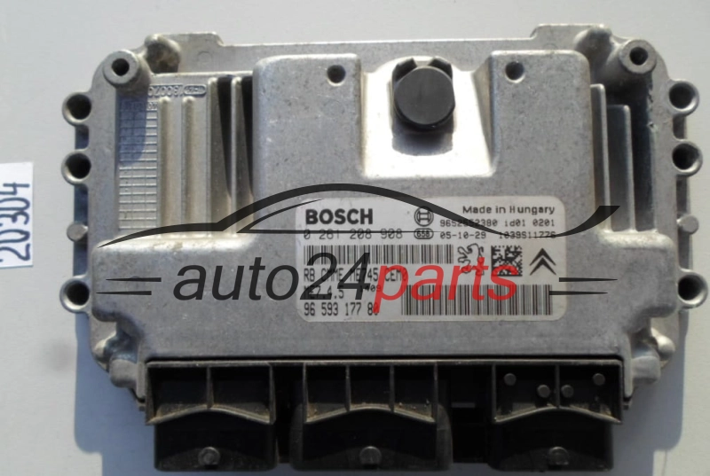 KOMPUTER STEROWNIK SILNIKA CITROEN PEUGEOT 1.6 BOSCH 0 261 208 908, 0261208908, 96 593 177 80, 9659317780, ME7.4.5