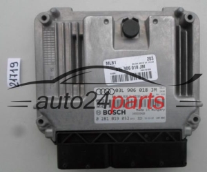 CENTRALITA DE MOTOR AUDI Q5 2.0 TDI BOSCH 0 281 019 052, 0281019052, 03L 906 018 JM, 03L906018JM, EDC17C46