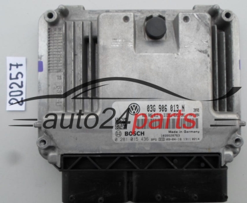 KOMPUTER STEROWNIK SILNIKA SEAT IBIZA 1.9 TDI 03G906013N, 03G 906 013 N, BOSCH 0281015436, 0 281 015 436, DIESEL EDC17U01