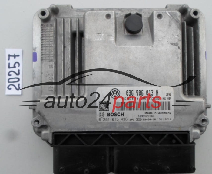 KOMPUTER STEROWNIK SILNIKA SEAT IBIZA 1.9 TDI 03G906013N, 03G 906 013 N, BOSCH 0281015436, 0 281 015 436, DIESEL EDC17U01