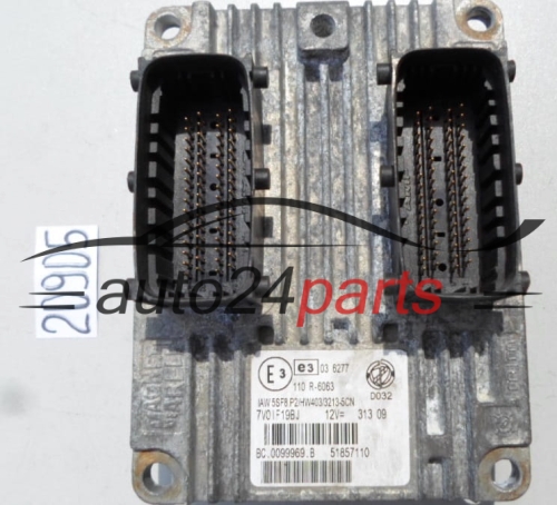 CALCULATEUR MOTEUR FIAT LANCIA 1.4 IAW 5SF8.P2, IAW5SF8P2, 51857110