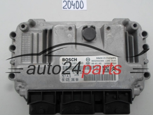 KOMPUTER STEROWNIK SILNIKA CITROEN PEUGEOT 1.6 BOSCH 0 261 208 908, 0261208908, 96 635 186 80, 9663518680, ME7.4.5