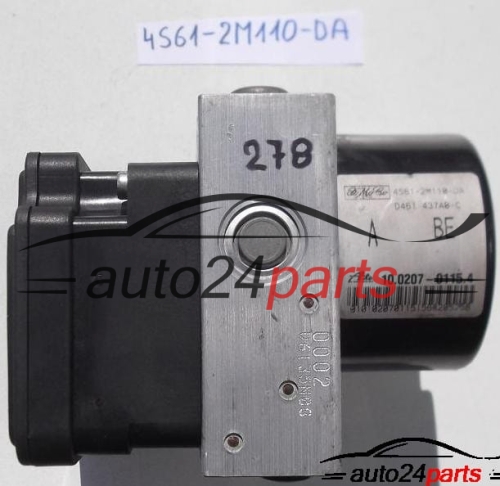 ABS FORD FIESTA FUSION 4S61-2M110-DA, 4S612M110DA, D451 437A0-C, D451437A0C, 10.0207-0115.4, 10020701154, 10.0970-0134.3, 10097001343 