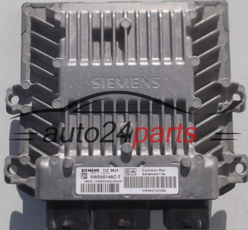 MOTORSTEUERGERÄT ECU STEUERGERÄT CITROEN BERLINGO PEUGEOT PARTNER 2.0 HDI SIEMENS 5WS40146C-T, 5WS40146CT, SW9653647780, HW9647423380, SID 801A