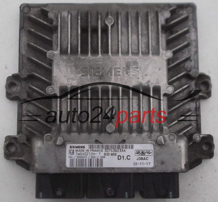 CALCULATEUR MOTEUR VOLVO V50 S40 2.0 SIEMENS 5WS40212H-T,  FoMoCo 30743623AA
