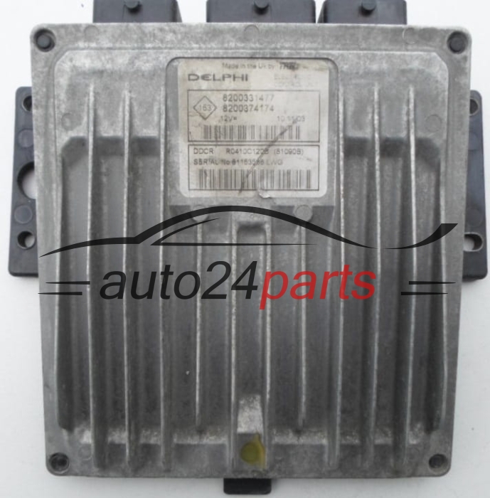 MOTORSTEUERGERÄT ECU STEUERGERÄT  RENAULT CLIO 1.5 DCI Delphi R0410C120B, 8200331477, 8200374174 