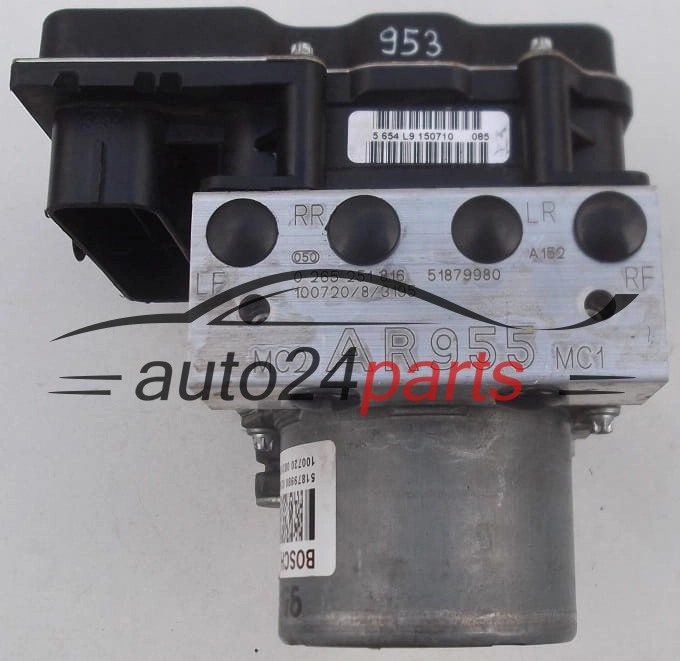 ABS POMPA I STEROWNIK ALFA ROMEO MITO BOSCH 0 265 251 816, 51879980