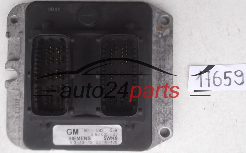 KOMPUTER STEROWNIK SILNIKA OPEL ASTRA ZAFIRA 1.8 X18XE1 SIEMENS 5WK9 4 120, 5WK94120, 90 582 539, 90582539