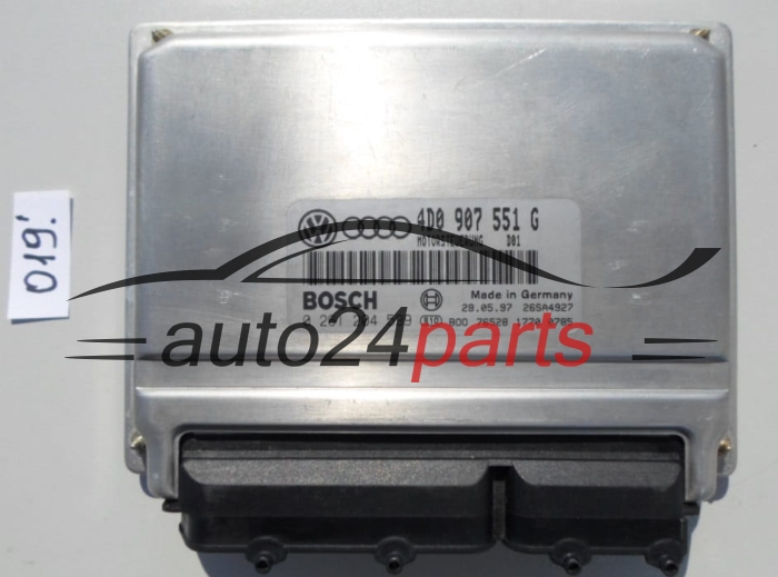 KOMPUTER STEROWNIK SILNIKA AUDI A4 2.8 V6 BOSCH 0 261 204 599,  4D0 907 551 G